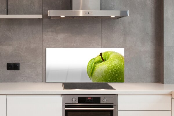 Panouri de sticlă Apple a picături de apă verde