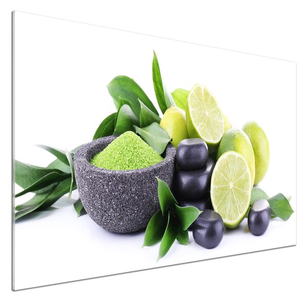 Panou sticla securizata bucatarie Limes și pietre