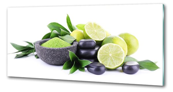 Panou sticla securizata bucatarie Limes și pietre