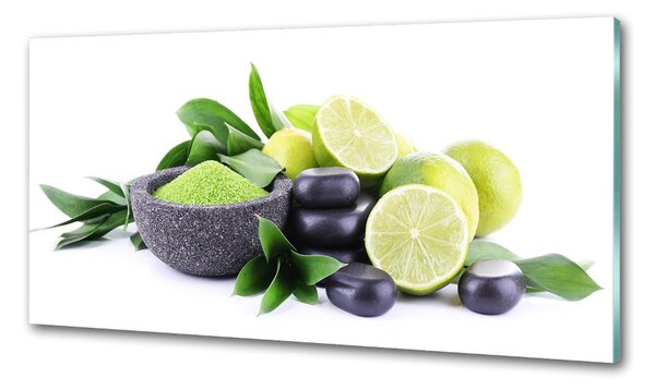 Panou sticla securizata bucatarie Limes și pietre