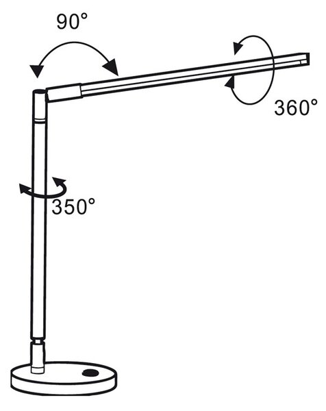 Lampa profesionala LED, 5000K, flux luminos 420lm, 7W, brat mobil 40 cm
