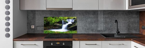 Sticlă pentru bucătărie Cascada din pădure