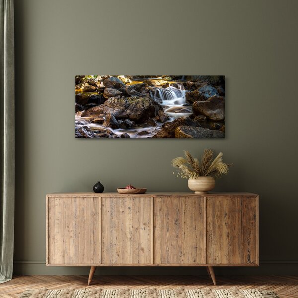 Tablou cu râul pietros (120x50 cm)