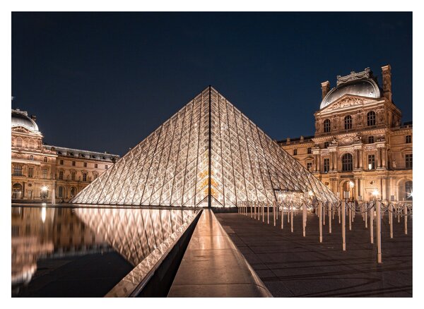 Tablou - Louvre noaptea (70x50 cm)