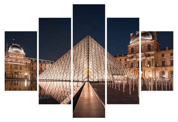 Tablou - Louvre noaptea (150x105 cm)