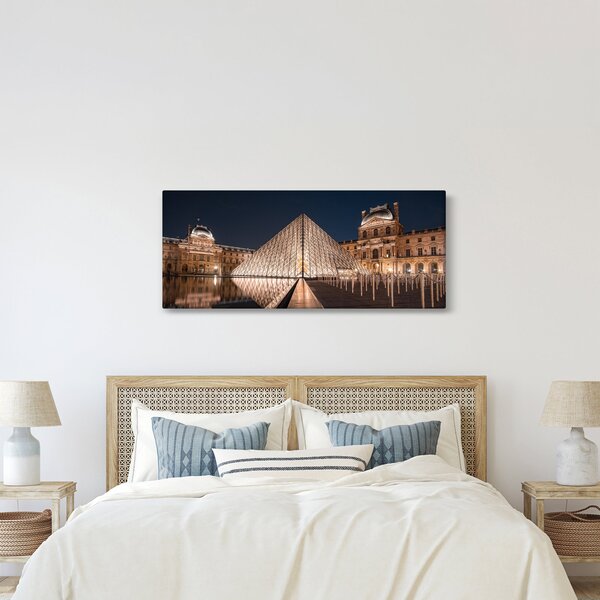 Tablou - Louvre noaptea (120x50 cm)