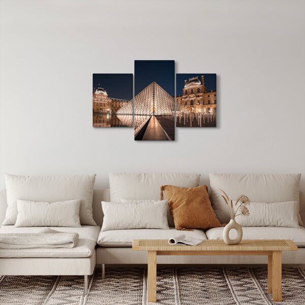 Tablou - Louvre noaptea (90x60 cm)