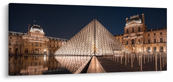 Tablou - Louvre noaptea (120x50 cm)