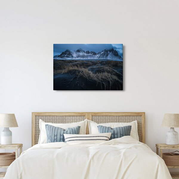 Tablou cu priveliște spre vărfurile Islanda (90x60 cm)