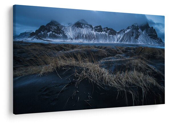 Tablou cu priveliște spre vărfurile Islanda (90x60 cm)
