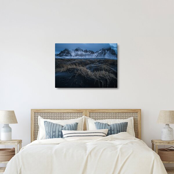 Tablou cu priveliște spre vărfurile Islanda (70x50 cm)