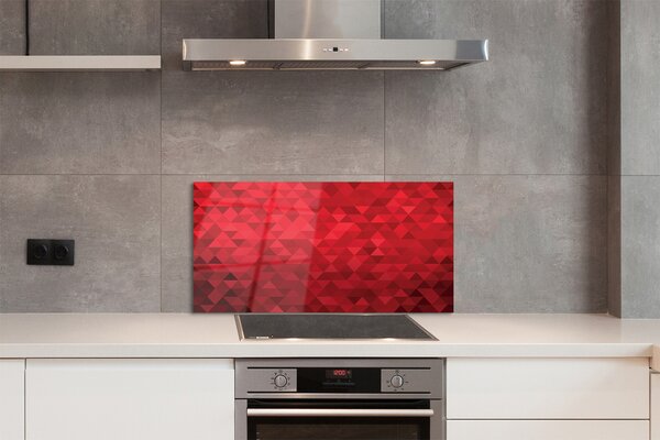 Panouri de sticlă triunghiuri model Red