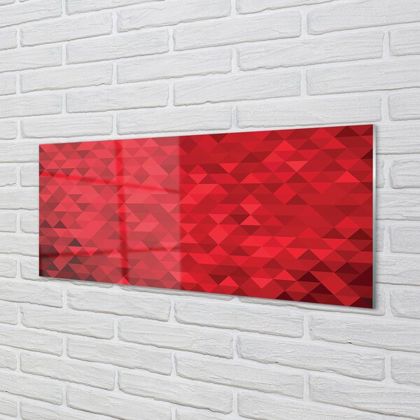Panouri de sticlă triunghiuri model Red