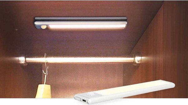 Corp de iluminat LED reîncărcabil cu senzor pentru corpuri de mobilă Nedis LCRM01WT LED/1W/1100 mAh 3000K