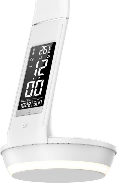 Lampă LED dimabilă cu funcție de încărcare fără fir Qi 5W și afișaj Retlux LED/6W/230V 3000/4000/6000K alb
