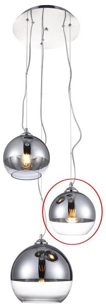 Abajur de rezervă din sticlă pentru lustră Azzardo BALL mic d. 18 cm