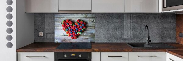 Sticlă pentru bucătărie Inima de fructe