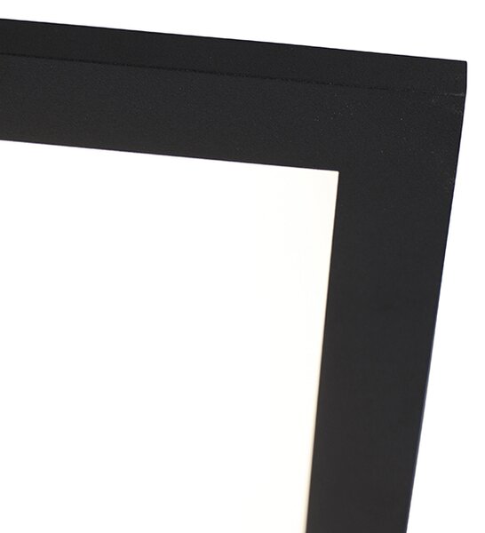 Plafoniera neagra 80 cm incl. LED cu telecomanda - Live