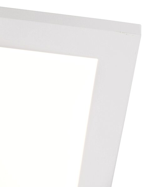 Plafoniera albă 40 cm inclusiv LED cu dimmer 4 trepte - Liv