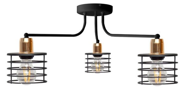 Lustră aplicată EDISON 3xE27/15W/230V