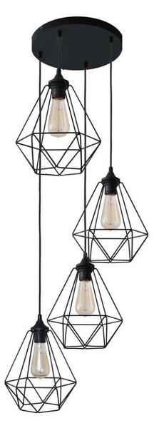 Lustră pe cablu KARO 4xE27/15W/230V