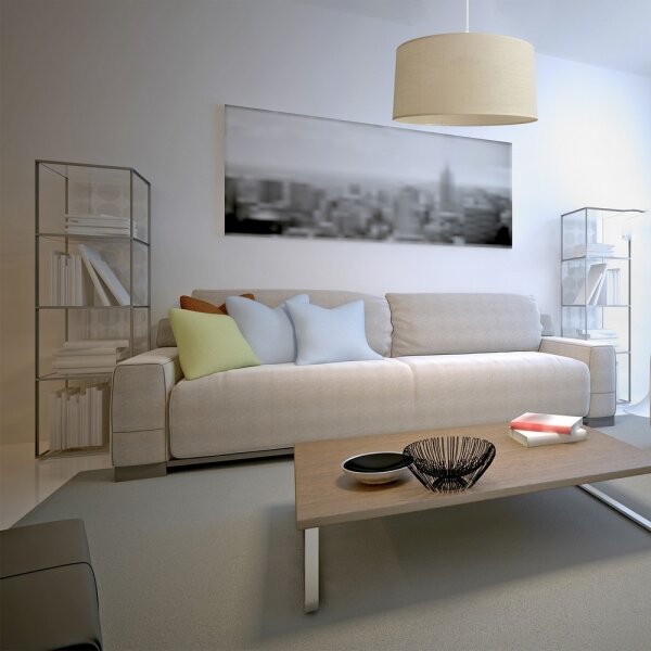 Lustră pe cablu ALBA 1xE27/15W/230V d. 40 cm bej