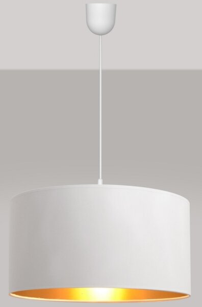 Lustră pe cablu ALBA 1xE27/15W/230V d. 40 cm alb/auriu