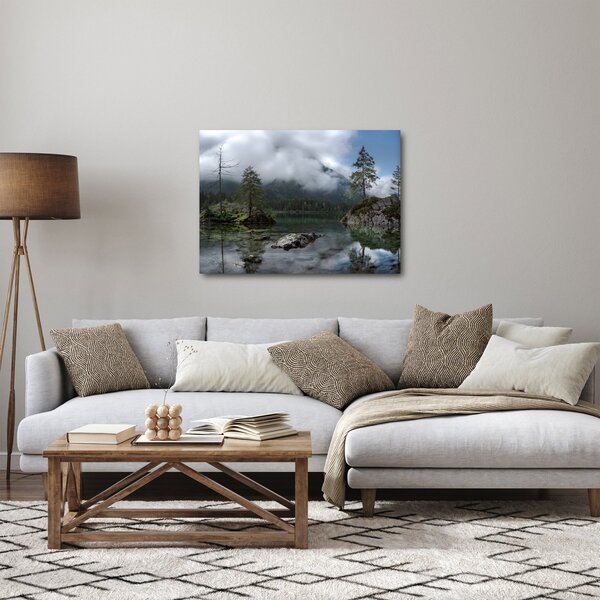 Tablou cu pomi în lac (70x50 cm)