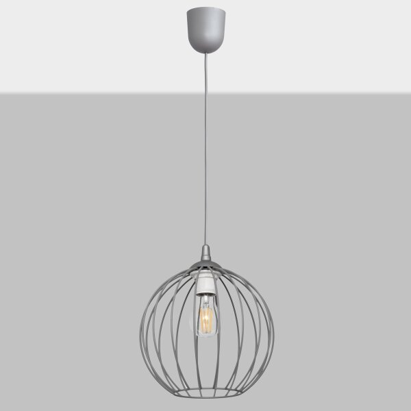 Lustră pe cablu MERCURE 1xE27/15W/230V gri