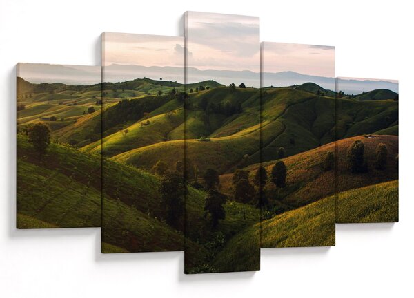 Tablou - Priveliște spre dealurile din Thailanda (150x105 cm)