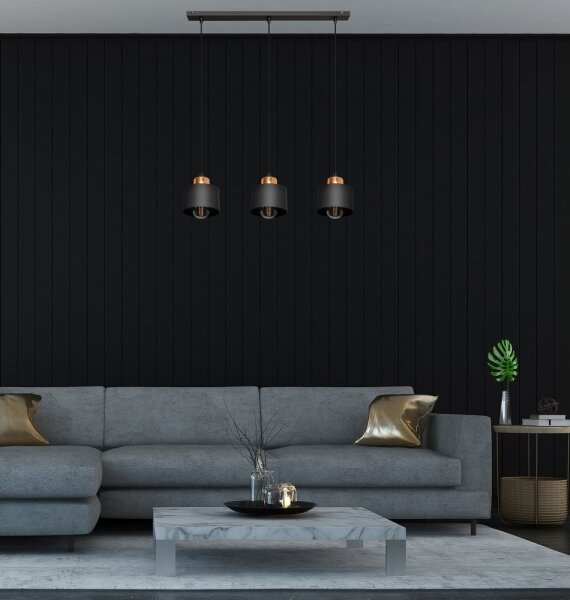 Lustră pe sfoară EDISON 3xE27/15W/230V