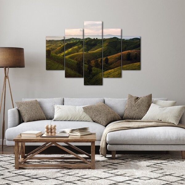 Tablou - Priveliște spre dealurile din Thailanda (150x105 cm)