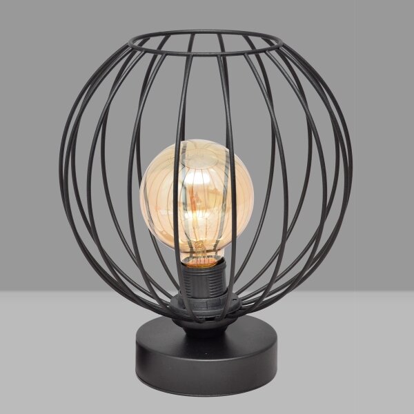 Lampă de masă MERCURE 1xE27/15W/230V neagră