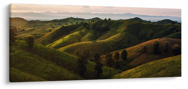 Tablou - Priveliște spre dealurile din Thailanda (120x50 cm)