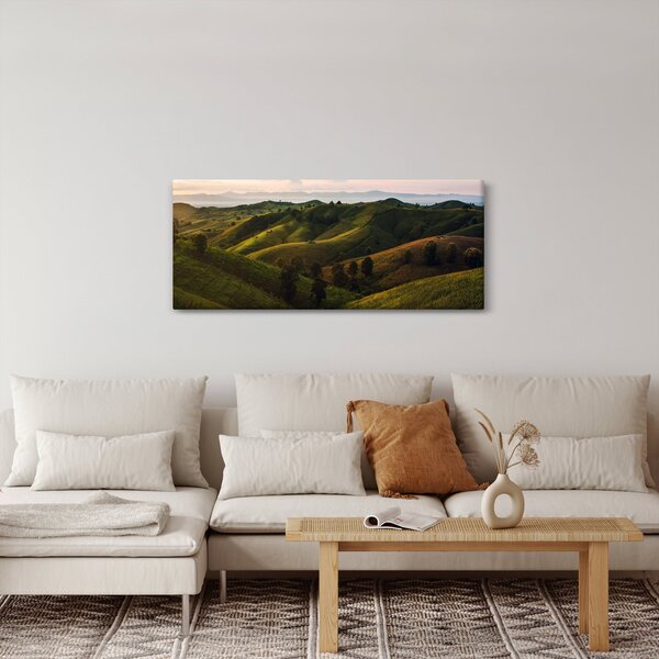 Tablou - Priveliște spre dealurile din Thailanda (120x50 cm)