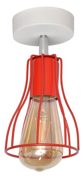 Lustră aplicată TUBE II 1xE27/15W/230V roșie