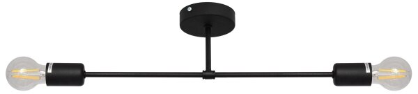 Lustră aplicată CAMBRIDGE 2xE27/15W/230V neagră