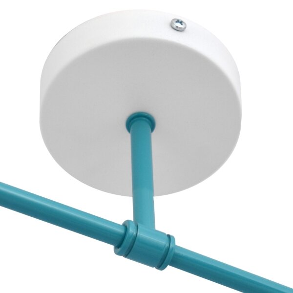Lustră aplicată CAMBRIDGE 2xE27/15W/230V albastră