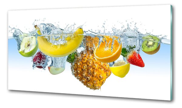 Sticlă pentru bucătărie Fructele sub apa