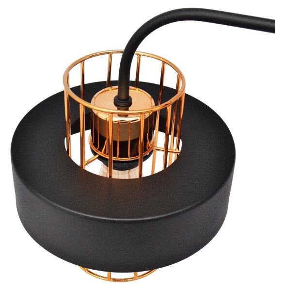 Lampă de perete VOLTA 1xE27/15W/230V 34 cm neagră/aurie