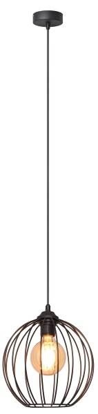 Lustră pe cablu MERCURE 1xE27/15W/230V diametru 24 cm neagră