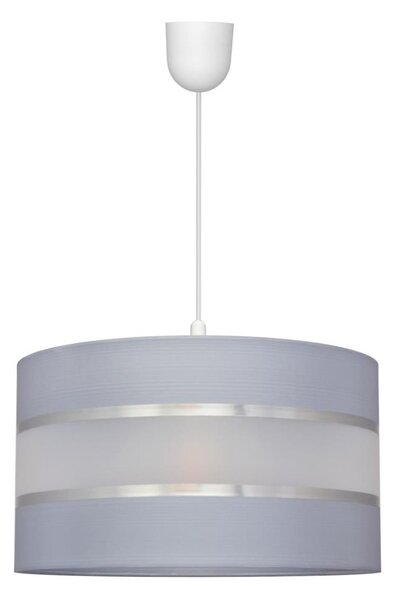 Lustră pe cablu HELEN 1xE27/15W/230V d. 35 cm gri/argintie