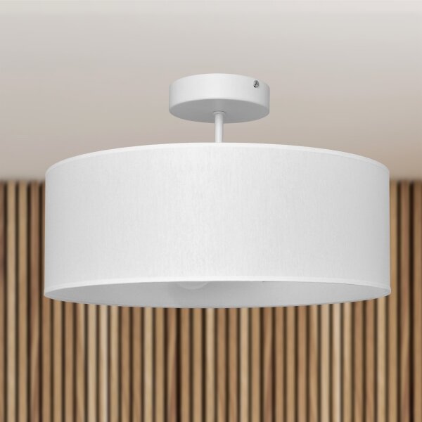 Lustră pe tijă ALBA 3xE27/15W/230V albă