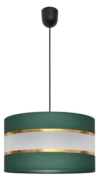 Lustră pe cablu HELEN 1xE27/15W/230V d. 35 cm verde/auriu