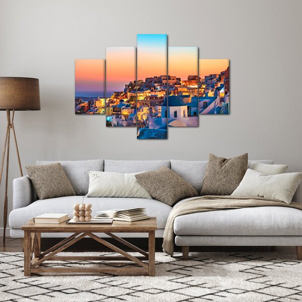 Tablou - Santorini în amurg (150x105 cm)