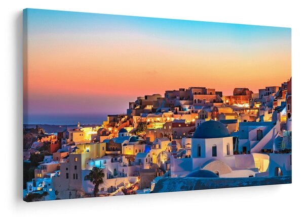 Tablou - Santorini în amurg (90x60 cm)