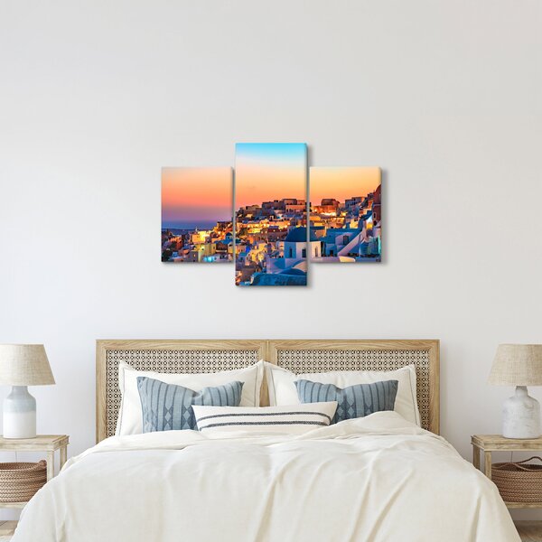 Tablou - Santorini în amurg (90x60 cm)