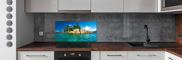 Panou sticla securizata bucatarie Insula tropicala
