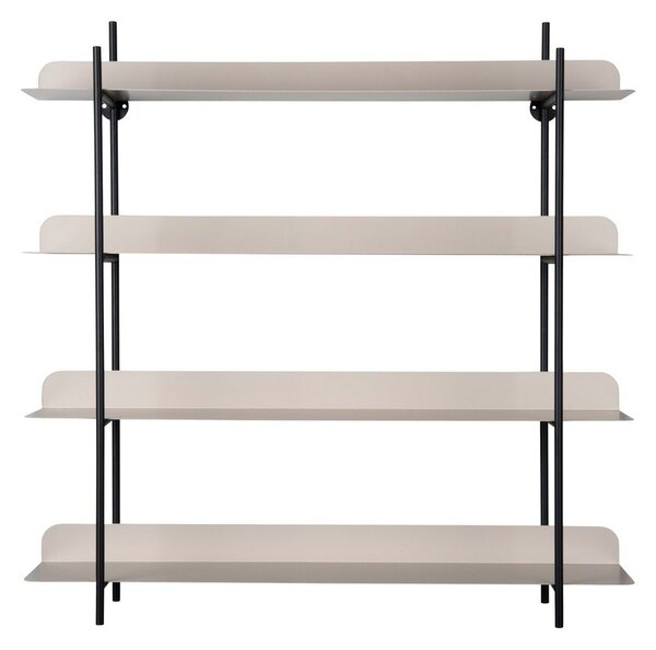 Raft negru/gri etajat din metal 60 cm Reina Cuatro – PT LIVING