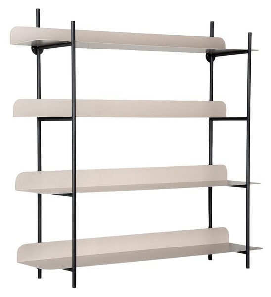 Raft negru/gri etajat din metal 60 cm Reina Cuatro – PT LIVING